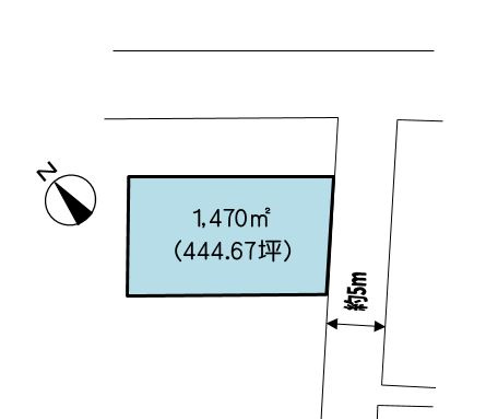 加須市牛重の土地図|図面と現況異なる場合は現況優先とします。