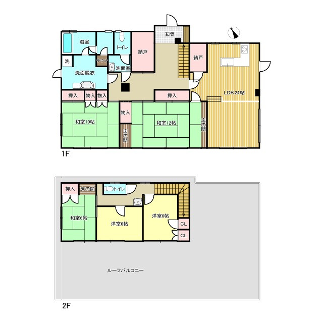 久喜市上内の間取り|約54坪のゆとりある住まい♪全室南西向きで陽当たり良好！