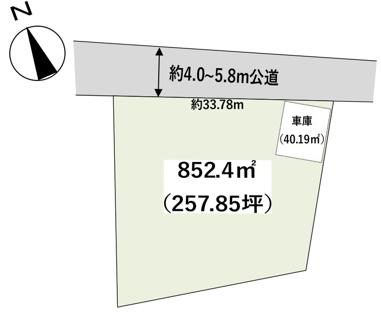 久喜市上内の区画図|約257坪の開放的な敷地！周辺環境良好♪