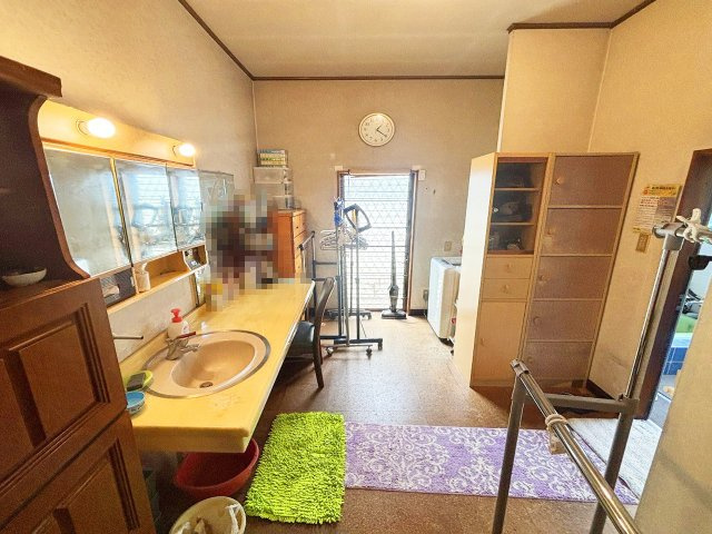 久喜市上内の洗面所|広々洗面脱衣！洗面台で座りながらスキンケアやドライヤーができるのは嬉しい♪