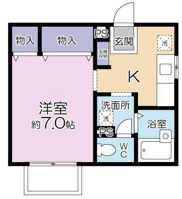 コンフォートA の間取り|間取りです。