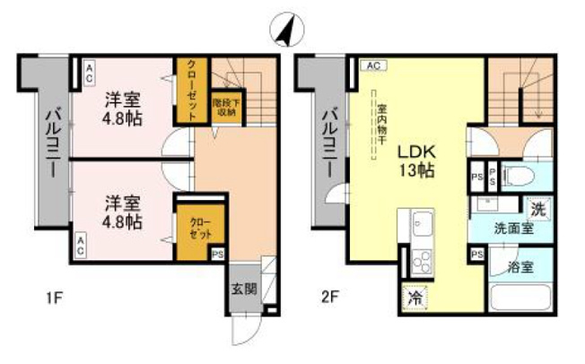 【間取り】 | ラ・グリシーヌ・レーブ（D-room）