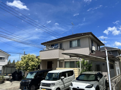 【外観】 | 小浜町売家 | 売主様こだわりの邸宅！外壁タイル＆パナホーム施工の軽量鉄骨造