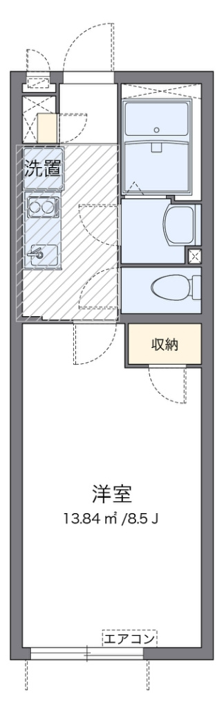 クレイノＰＯＣＫＥＴ　ＰＡＲＫ の間取り