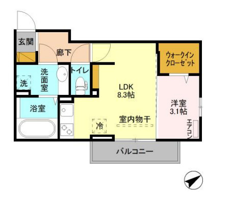 カナミオンの間取り