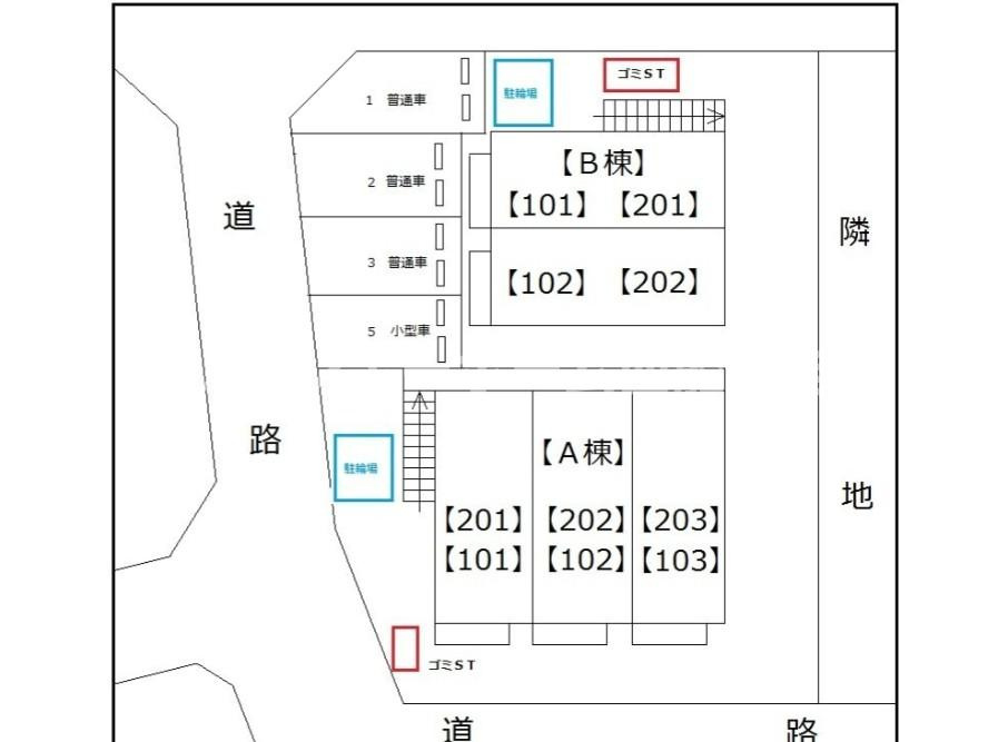アクシズA棟の区画図