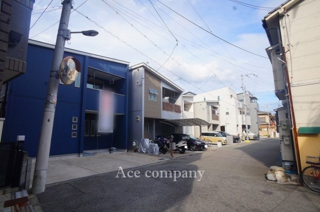 【前面道路含む現地写真】 | 東住吉区矢田3丁目 | 【南側前面道路：ゆったり幅員約6ｍ☆】両面道路☆建物裏、北側も道路で建物密接していません♪（北側幅員6ｍ）
