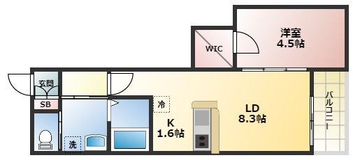 ウェルスクエア西宮北口の間取り