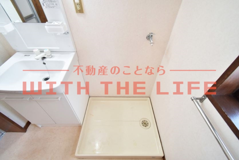 ライブタウン枝光【キャッシュバック】の洗面所|忙しい朝には欠かせない洗面所です