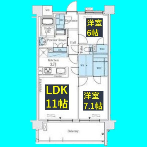 ベルヴュコート名古屋則武の間取り