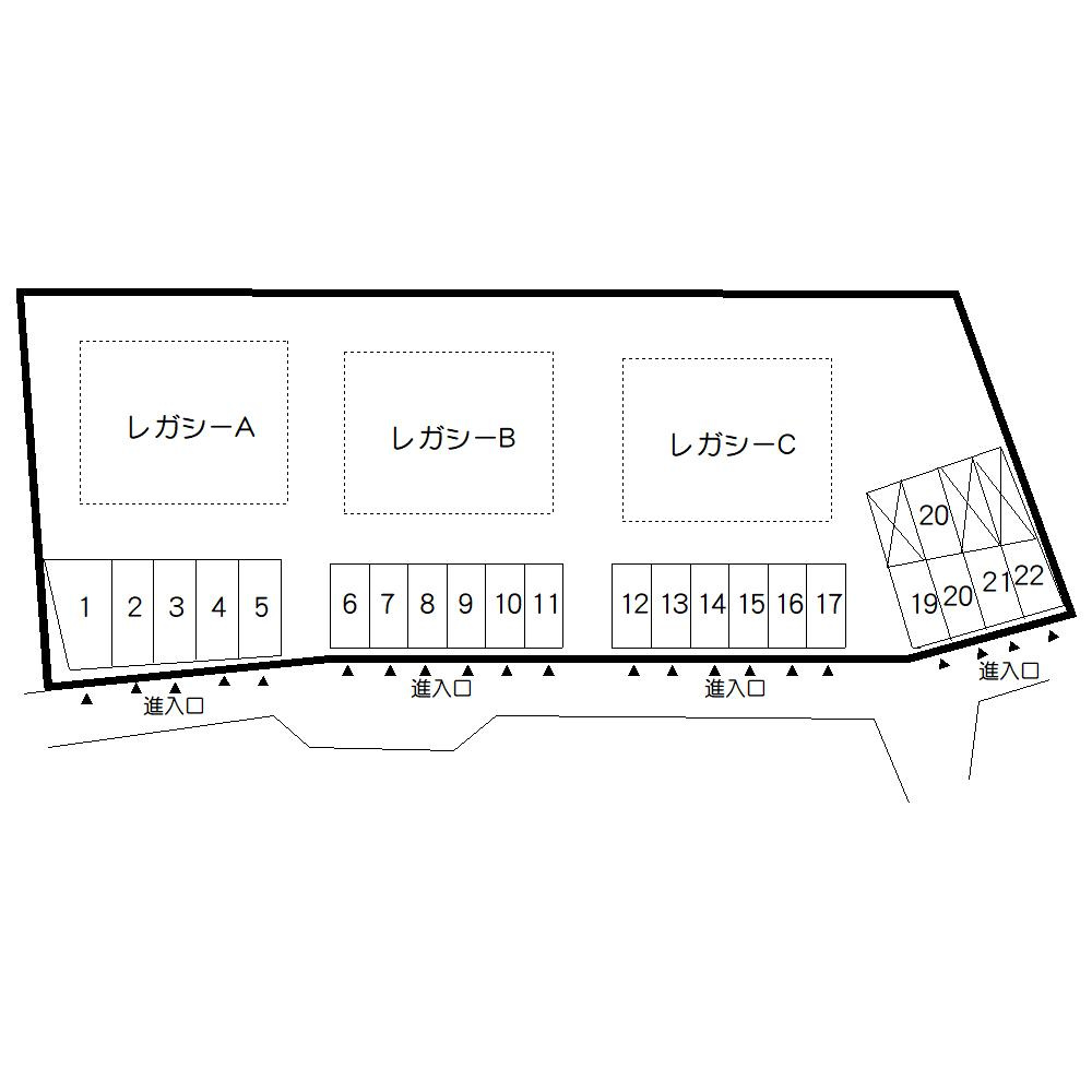 レガシーBの区画図
