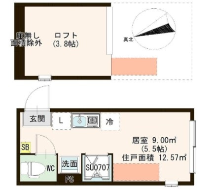 ハーモニーヒルズ北千住の間取り