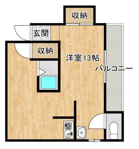 吹田市千里山高塚のアパートの間取り