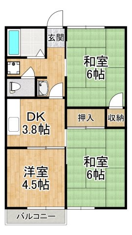 【間取り】 | グリーンハイツ