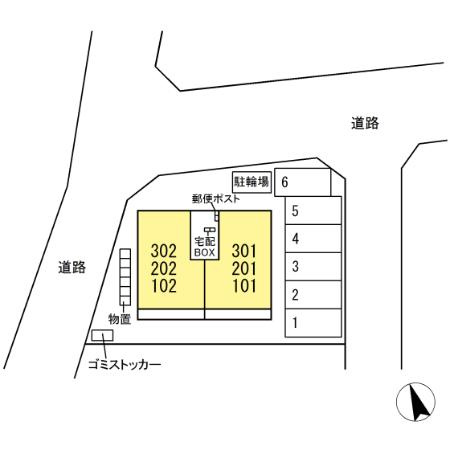 サンモール松山の区画図