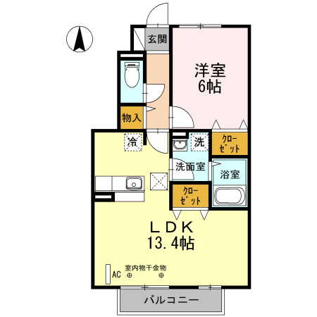 ボヌール Ｂの間取り