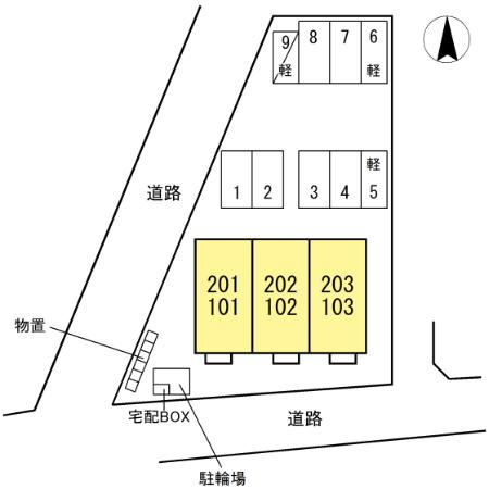 グレースコートミレーニアＣの区画図