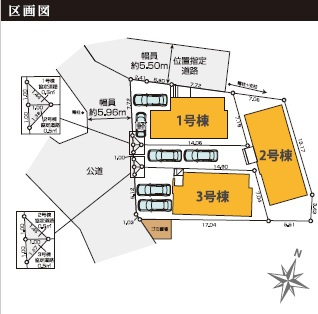 千葉市中央区稲荷町１丁目３期の区画図