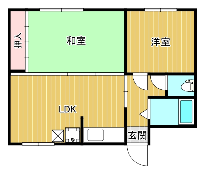 千鳥マンションの間取り
