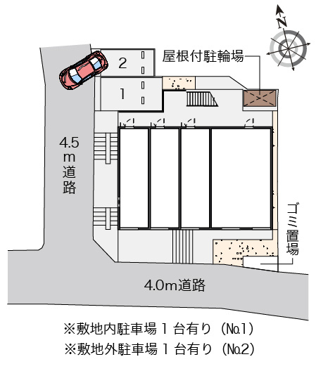 クレイノテラスハウス の区画図