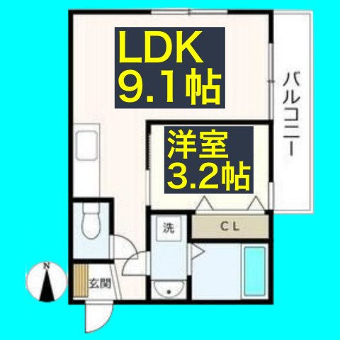 プリシェール中小田井の間取り
