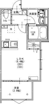 ＫＥＩＡＩ　ＲＥＳＩＤＥＮＣＥ　北小金Ⅳの間取り