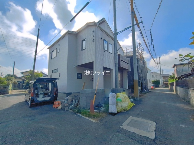 川越市郭町2丁目　全4棟　新築戸建の前面道路含む現地写真