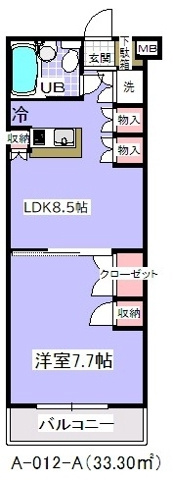 ユタカローズガーデン（Ａ－０１２）の間取り