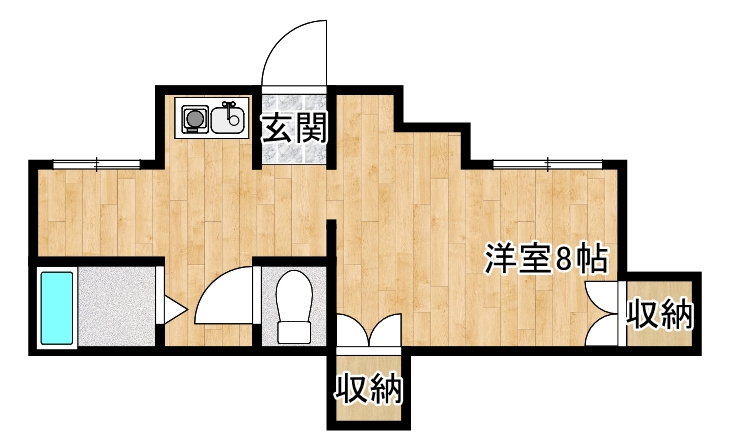 カレッジハウスニシガミⅢの間取り
