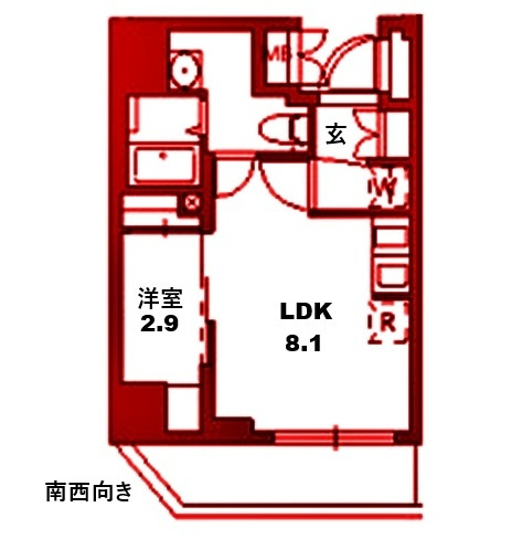 【間取り】 | アラート横濱桜木町Ⅰ