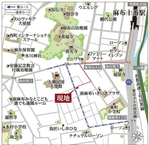 【地図】 | 南麻布＿建築条件宅地