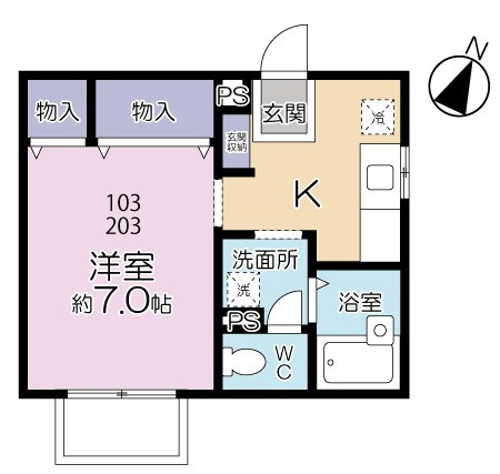 コンフォートA の間取り