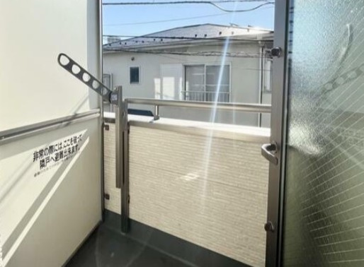 クオリア横浜大口のバルコニー