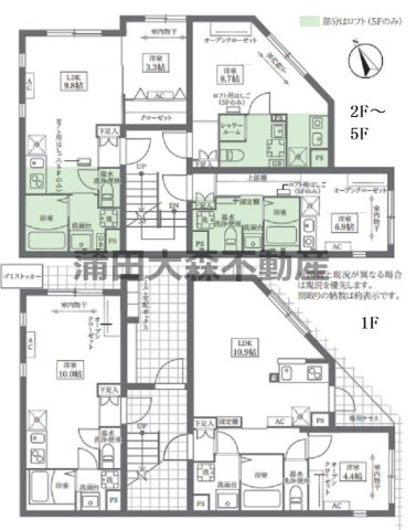 COCOCUBE武蔵新田の区画図
