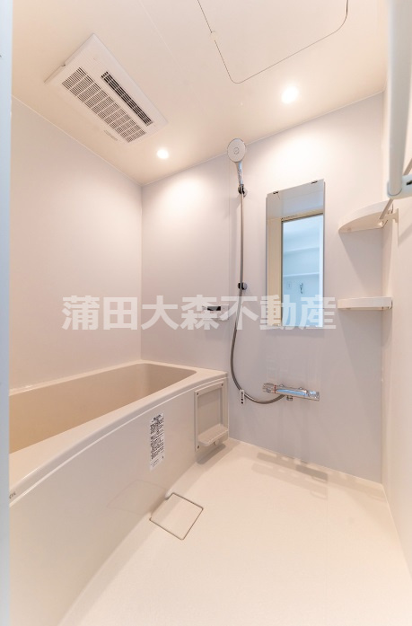 COCOCUBE武蔵新田の浴室|追焚+浴室乾燥機付きバスルーム　お風呂