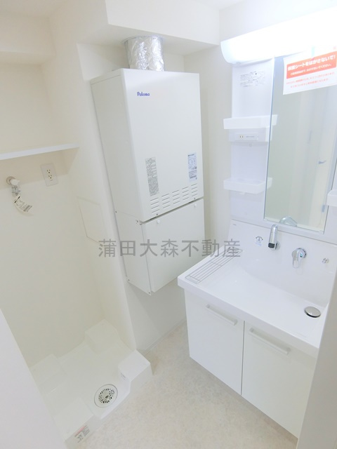 COCOCUBE武蔵新田の洗面所|洗面脱衣所　独立洗面台　洗濯機置き場
