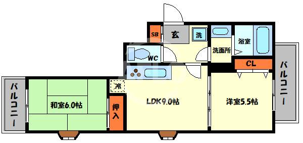 富士プラザⅢ　波除小学校区の間取り|富士プラザⅢ　間取り