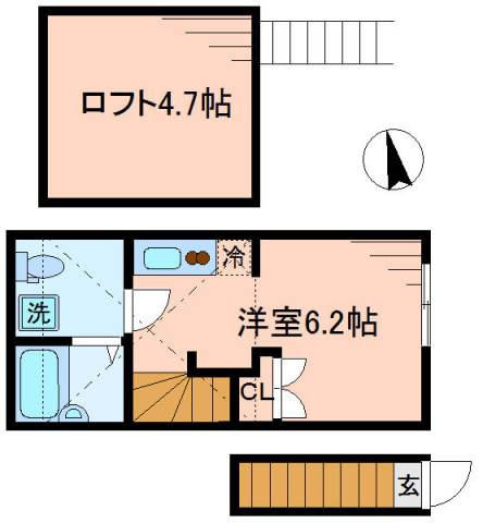 【間取り】 | ポモドーロ蒲田