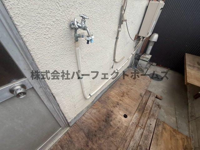 青野ハウスの設備|洗濯機置場です