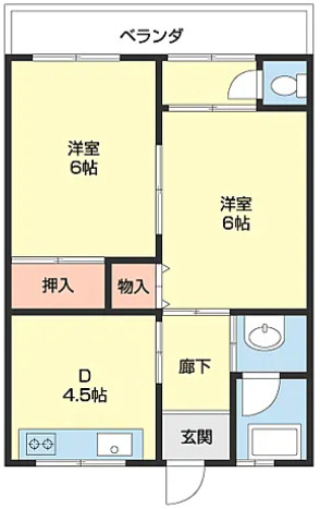 和歌山市　一棟アパートの間取り