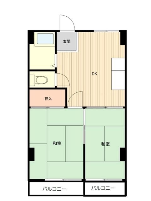 第一ななコーポの間取り