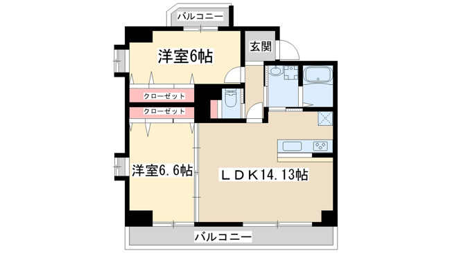 【間取り】 | ルリーフ江坂