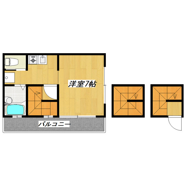 ベルフォートの間取り|広めの居室が魅力のお部屋♪