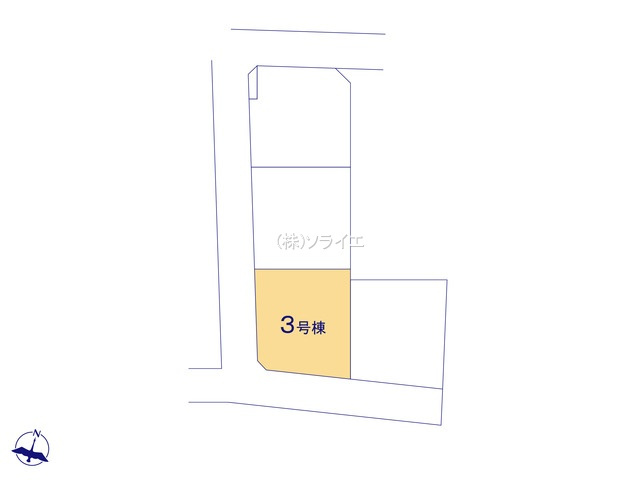 川越市郭町2丁目　全4棟　新築戸建の区画図