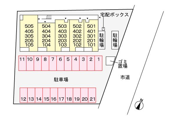 オリエンスの区画図
