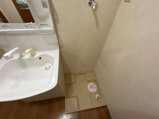 コーポＪＩＮの洗面所|洗濯機置き場
