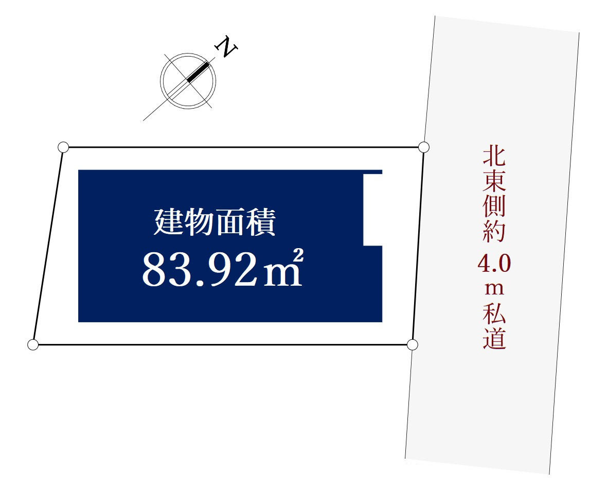 北区岩淵町 限定1棟の区画図|、土地面積55.85m2、建物面積83.92m2 、整形地
駅徒歩2分！
ビックターミナル「赤羽」駅も徒歩10分の立地に誕生いたします