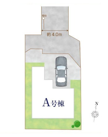 練馬区大泉学園町6丁目　美しい街並みの限定1棟の区画図