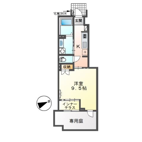 【間取り】 | ディアコート中川原