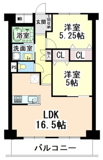 【間取り】 | グリーンタウン茨木　６番館 | ■浴室（浴室暖房乾燥機付）新調。キッチン新調。洗面台W750新調。トイレ新調。洗濯機置場新設。玄関収納新設。クローゼット2箇所新設。モニター付インターホン新設。床、クロス貼り替えなど。